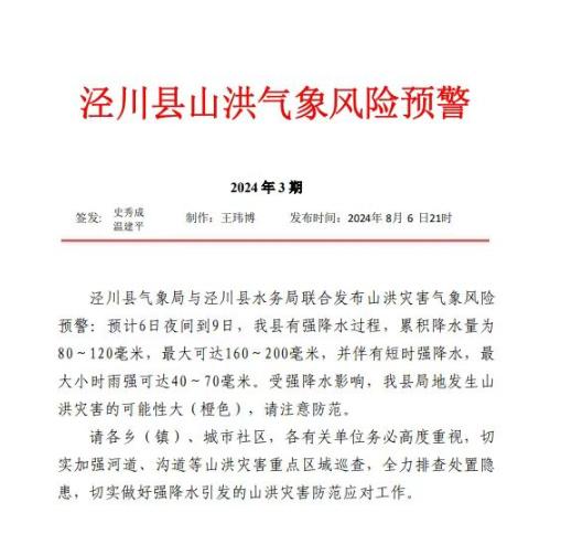 山洪灾害“预报预警、监测预警、现地预警”连发！78户187人成功避险