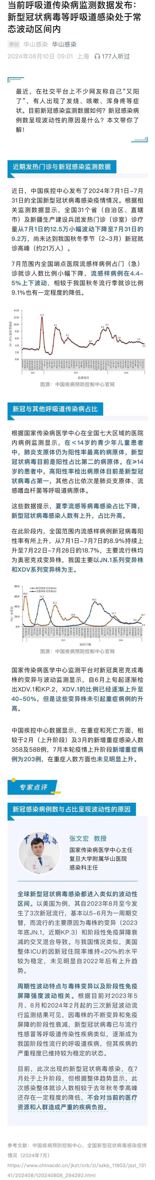 上海一医院腾空楼收治新冠？张文宏辟谣