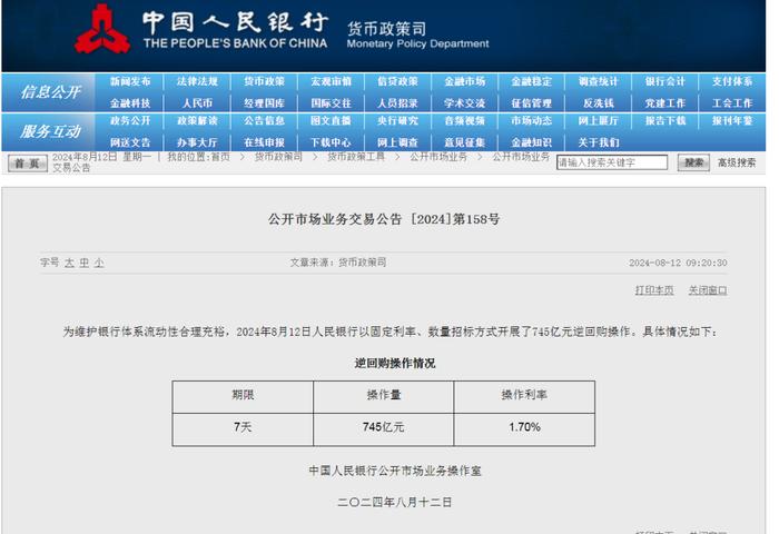 央行最新操作！