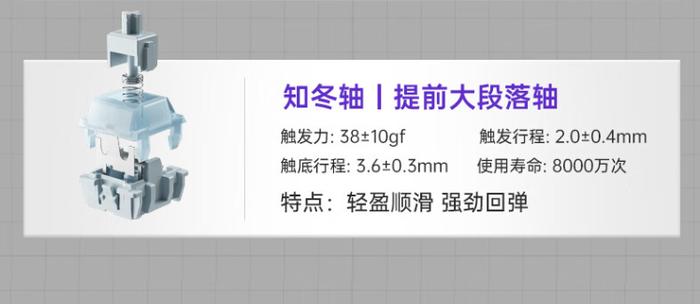 凯华知冬轴 + Gasket 结构：机械师 GK80 三模机械键盘 166 元破冰新低