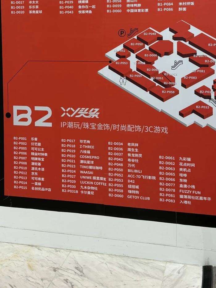王府井喜悦 B2 的商户 知危/摄