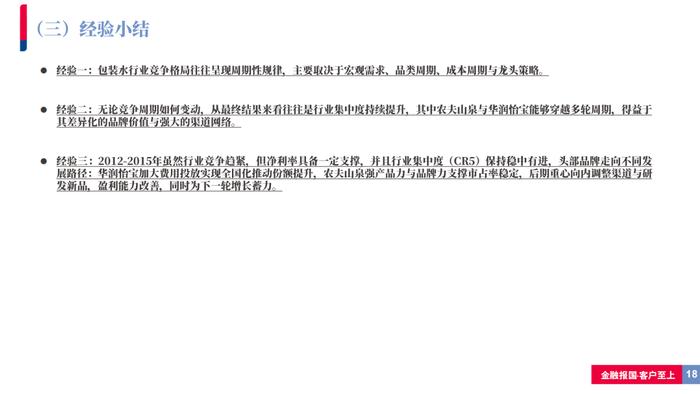 【银河食饮刘光意】行业深度丨如何理解当前包装水行业竞争格局？