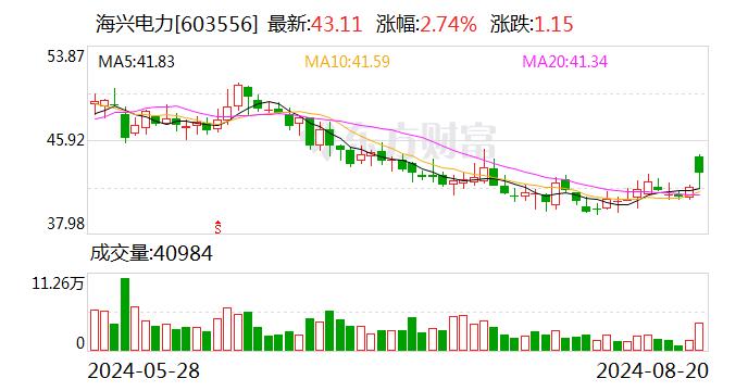 东吴证券给予海兴电力买入评级 目标价格为63.6元