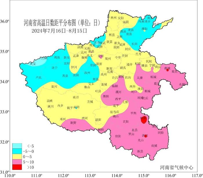 2024年“七下八上”期间河南气候大盘点