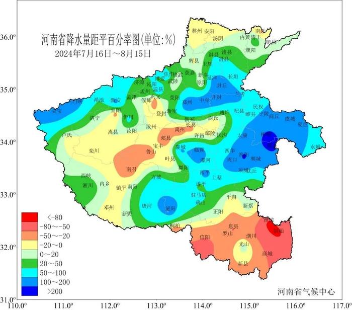 2024年“七下八上”期间河南气候大盘点