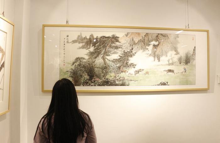 “继情山水间”张继山画展在南阳市美术馆开幕