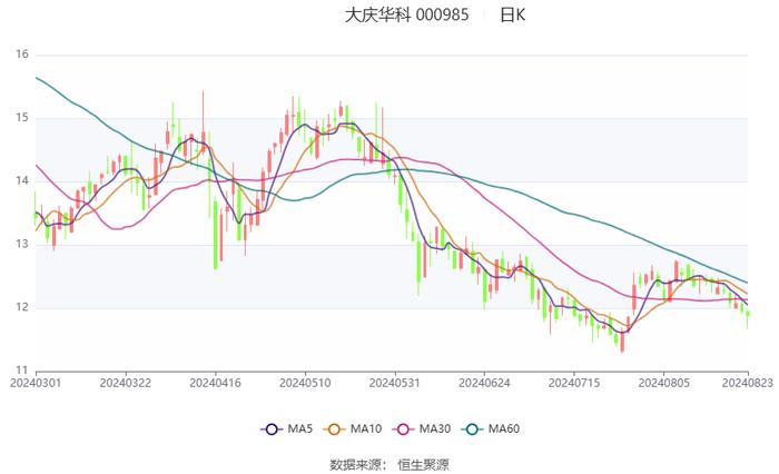 大庆华科：2024年上半年净利润802.23万元 同比增长5432.29%