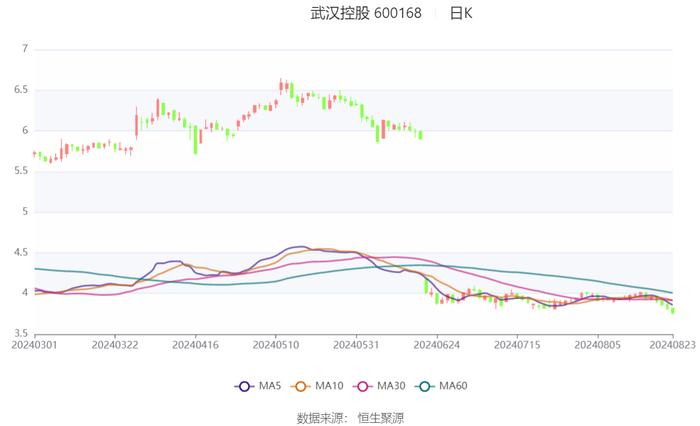 武汉控股：2024年上半年净利润8127.37万元 同比下降76.43%