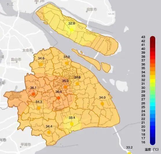 热҈热҈热҈……上海今年高温日已达到43天！注意：下周再冲36℃，预计9月初仍有高温→