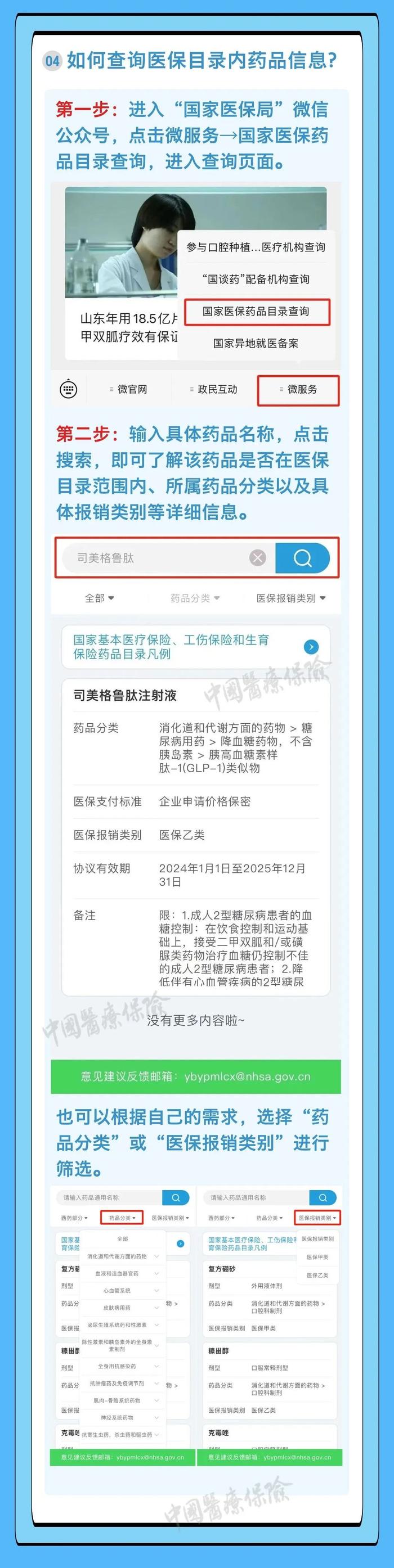 什么药可以报销？医保药品目录哪里查？看这里→