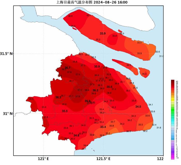 明天继续36℃，局部地区大到暴雨，8月高温数或平纪录