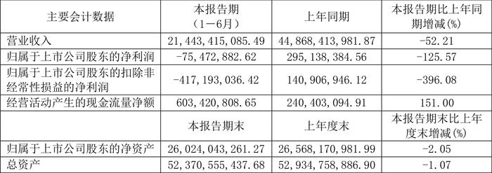 新钢股份：2024年上半年亏损7547.29万元