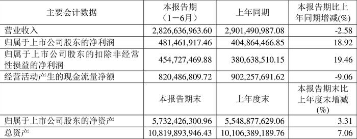 苏盐井神：2024年上半年净利润4.81亿元 同比增长18.92%