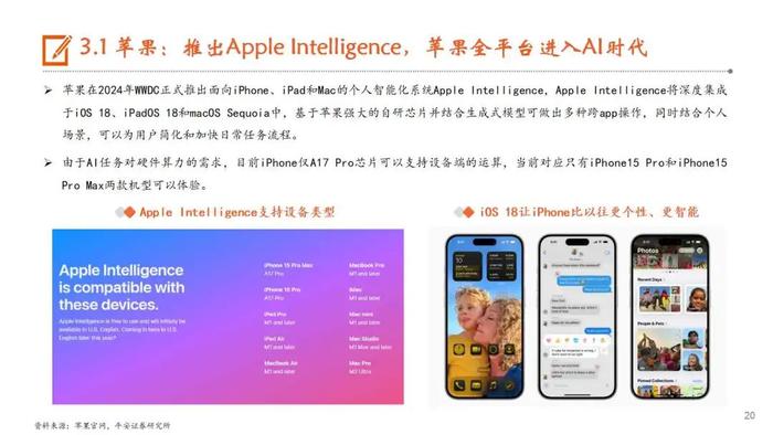 【平安证券】行业深度报告*电子*AI系列深度报告（五）AI手机：AI发展重心逐步向端侧转移，苹果有望开启AI手机换机浪潮
