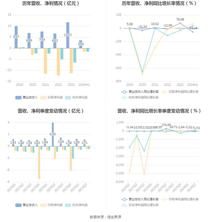 皇庭国际：2024年上半年亏损1.49亿元