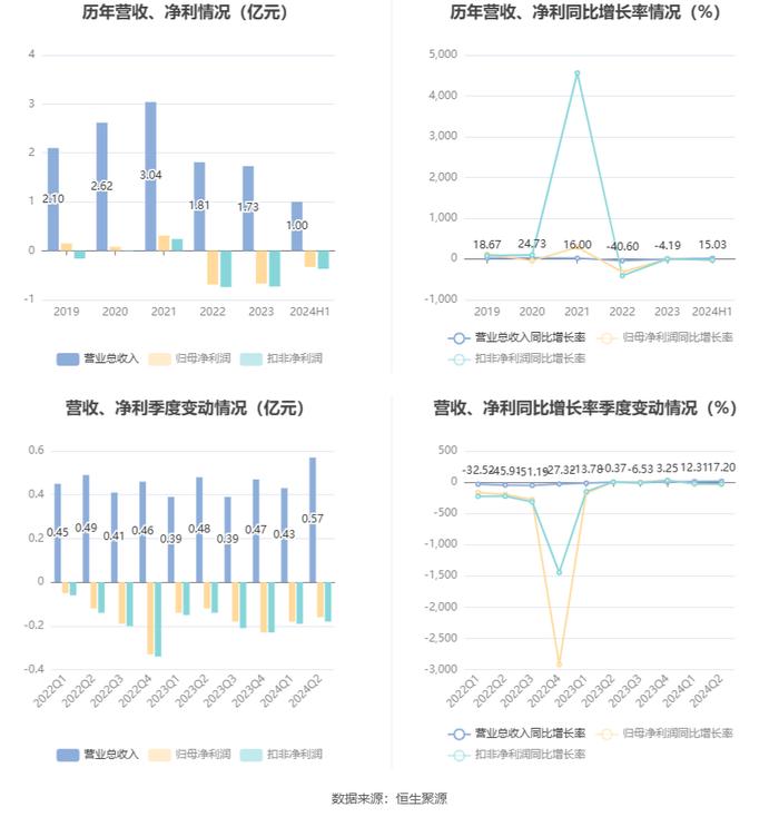 东晶电子：2024年上半年亏损3330.82万元