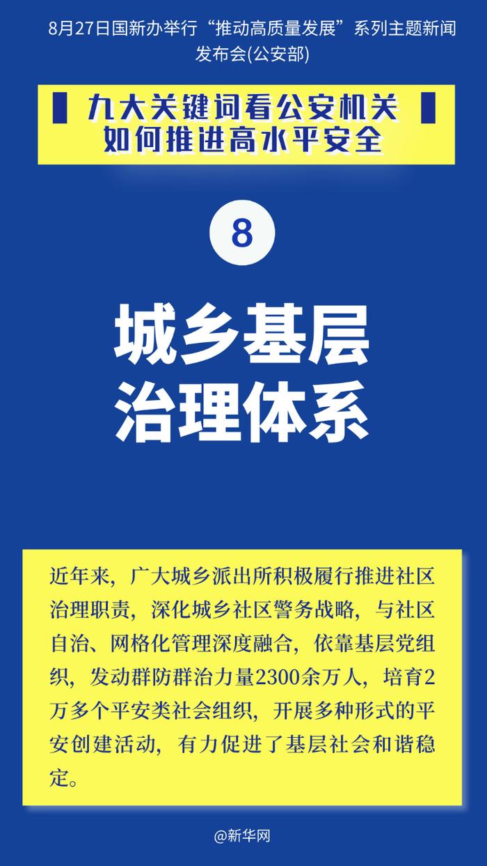 九大关键词看公安机关如何推进高水平安全