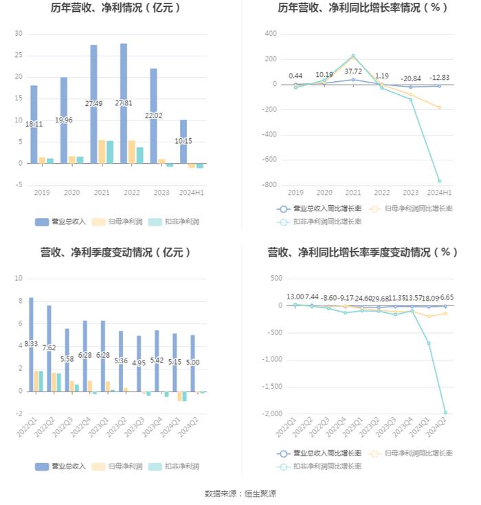 山东玻纤：2024年上半年亏损9730.76万元