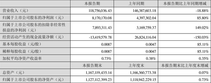 佳隆股份：2024年上半年净利润817.02万元 同比增长85.8%