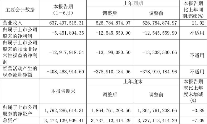 莱斯信息：2024年上半年亏损545.19万元