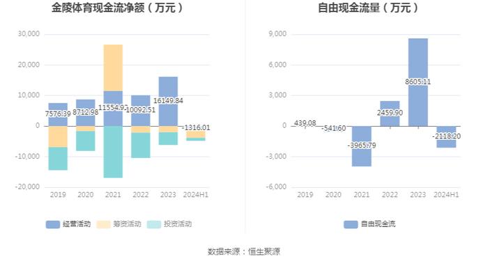 金陵体育：2024年上半年净利润1346.56万元 同比下降0.02%