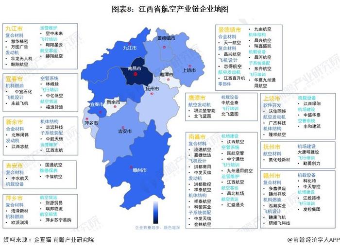 独家！2024年江西省航空产业链全景图谱(附产业政策、产业链现状图谱、产业资源空间布局、产业链发展规划)