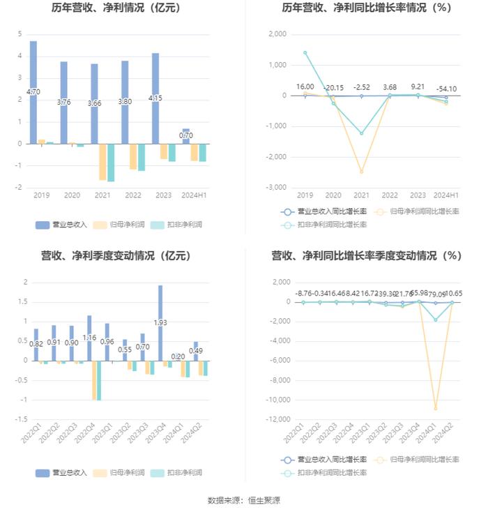 神思电子：2024年上半年亏损7729万元