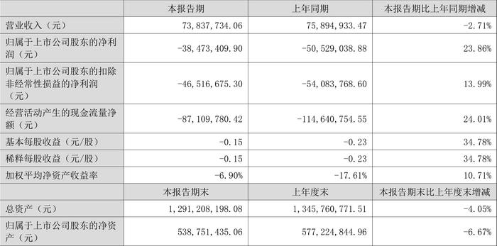 信息发展：2024年上半年亏损3847.34万元