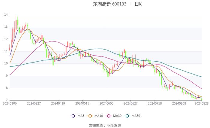 东湖高新：2024年上半年净利润8240.32万元 同比下降19.91%