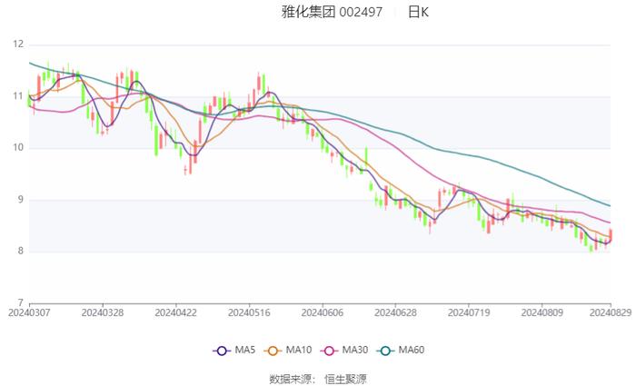 雅化集团：2024年上半年净利润1.02亿元 同比下降89.25%