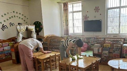 灞桥区灞桥街道中心幼儿园开学准备工作