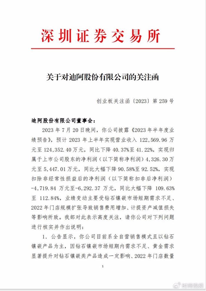 “求婚钻戒第一股”业绩再次断崖式下跌，迪阿股份高管带头减薪50%