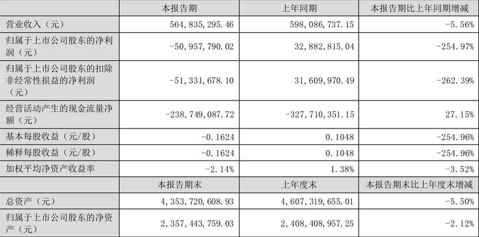 恒实科技：2024年上半年亏损5095.78万元