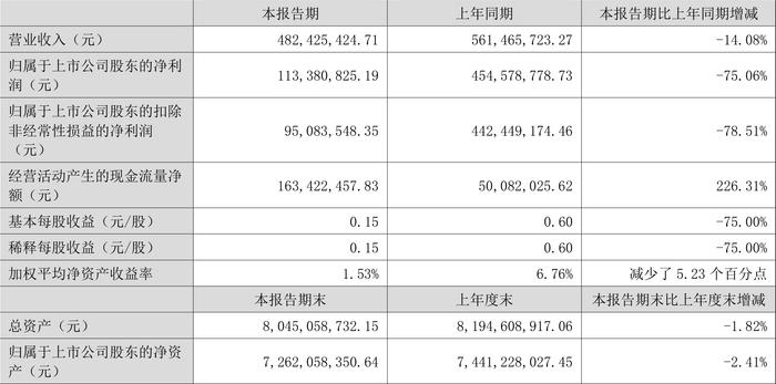 四川双马：2024年上半年实现营业收入4.82亿元