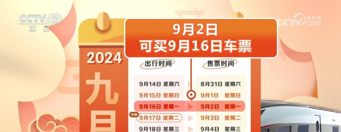 中秋假期火车票9月1日起开售 巧用“关键字”搜索省时省力又省心