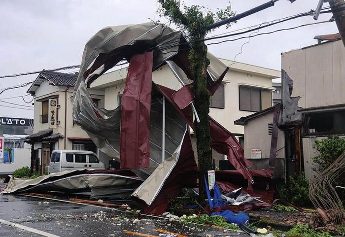 “珊珊”登陆  日本月内三遇台风袭击