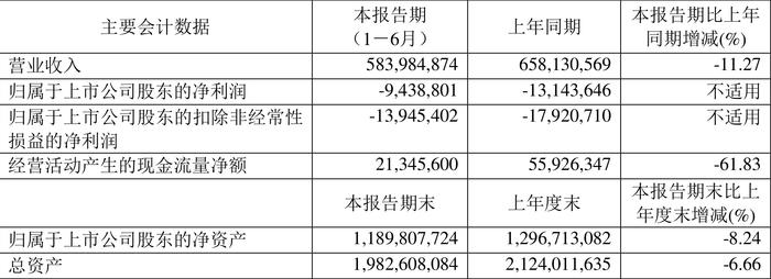 *ST天创：2024年上半年亏损943.88万元