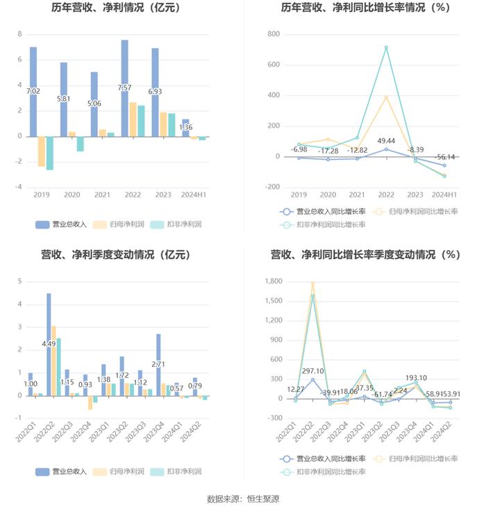 永安林业：2024年上半年亏损2052.85万元