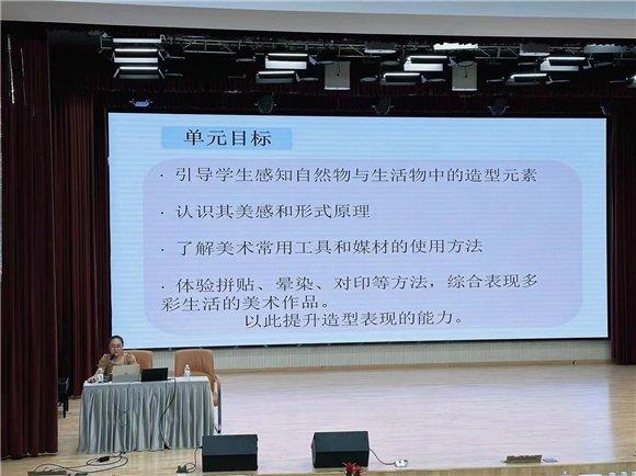 核心素养导向下的小学美术单元教学优化设计——小学一年级美术举行新教材培训