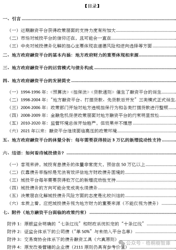 地方融资平台手册（2024年版）