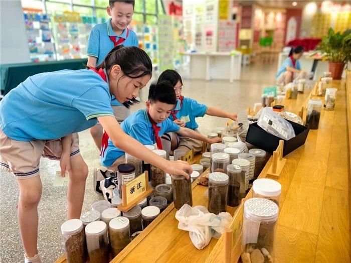 开学第一天 未来科技城海创小学学生搜集来全国各地的岩石和土壤返校 拼出一幅特别的“中国地图”