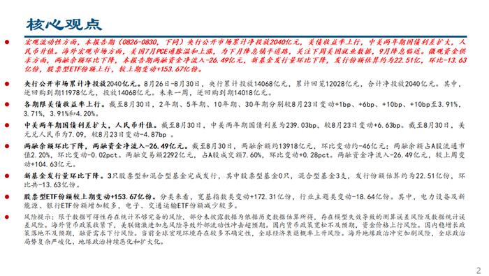 人民币快速升值，ETF继续流入——流动性周观察9月第1期【建投策略陈果团队】