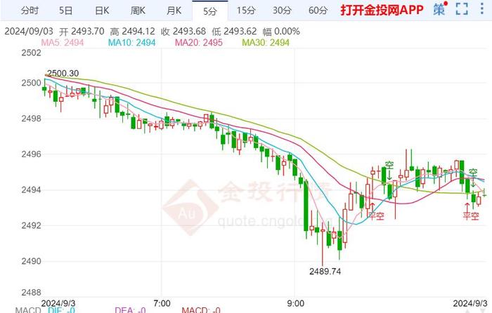 关注美国非农就业报告 金价震荡调整