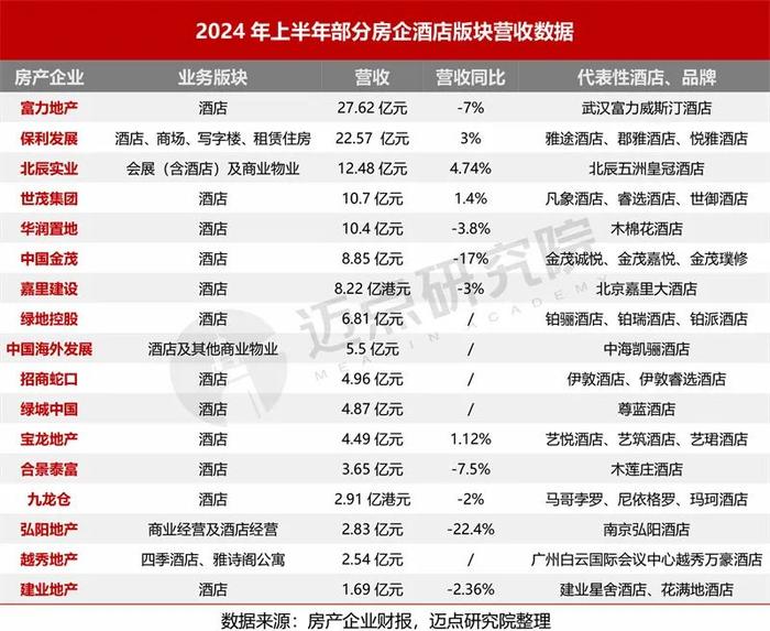 2024上半年酒店集团财务分析报告