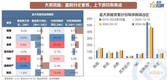 8幅图 速览2024年中报业绩