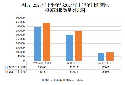 2024年上半年川渝两地12315投诉举报分析报告