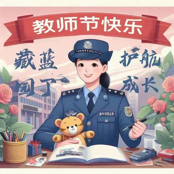 当警察遇上“教师节”，TA们也是别样的“教师”