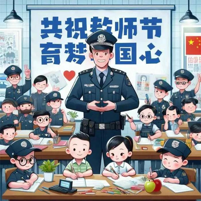 当警察遇上“教师节”，TA们也是别样的“教师”