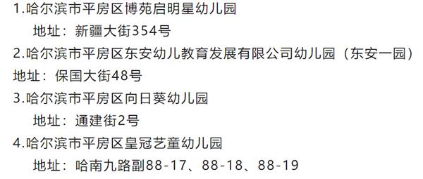 平房区发布2024年度民办幼儿园第二批年检合格名单