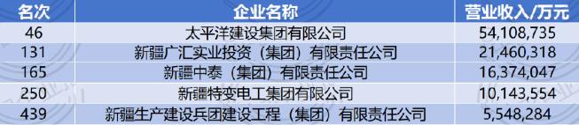 新疆5家企业上榜2024中国企业500强！